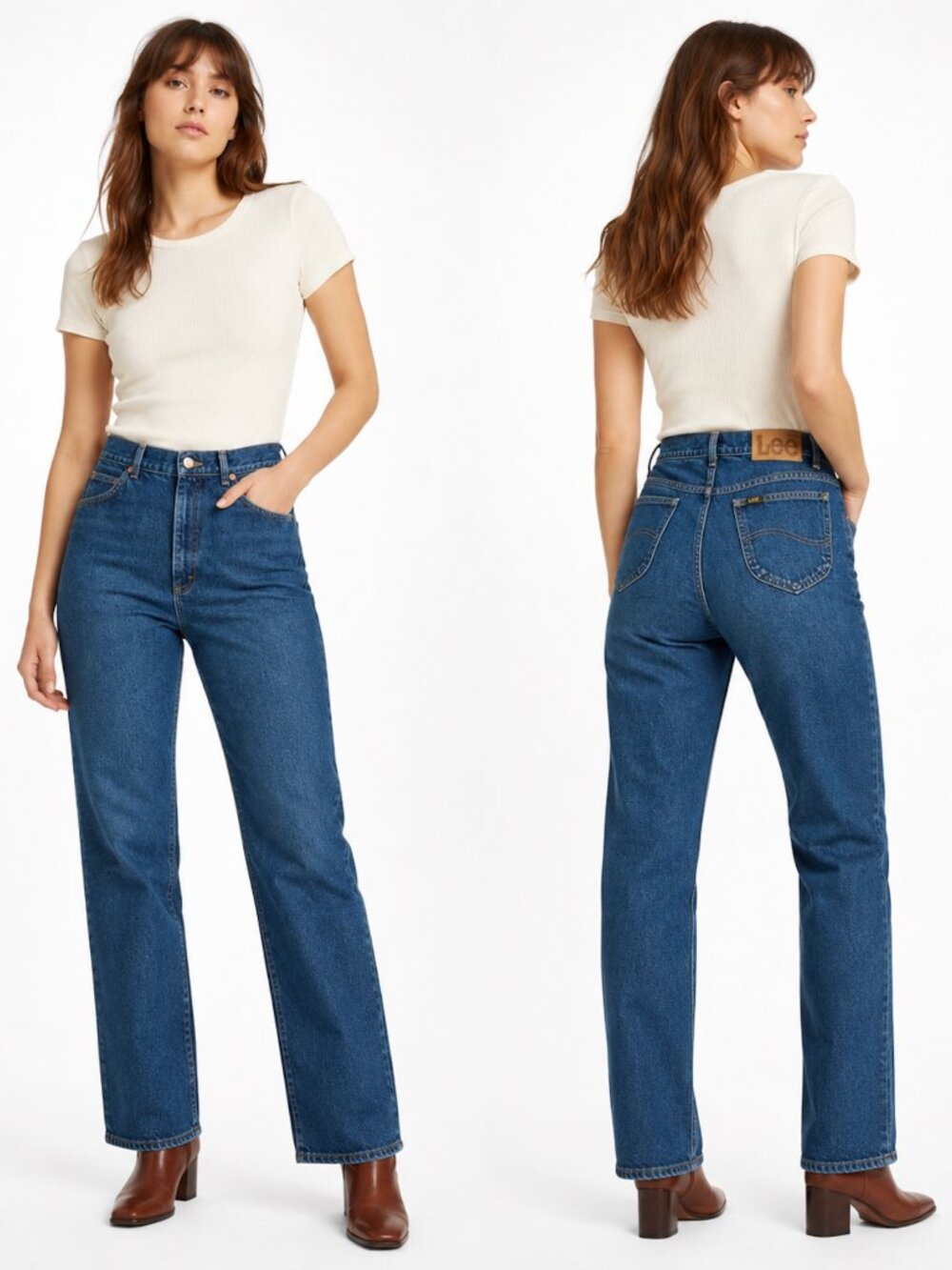 70s Lee High Waist Straight Leg Jeans | Talon 42 | Vintage Women’s W30